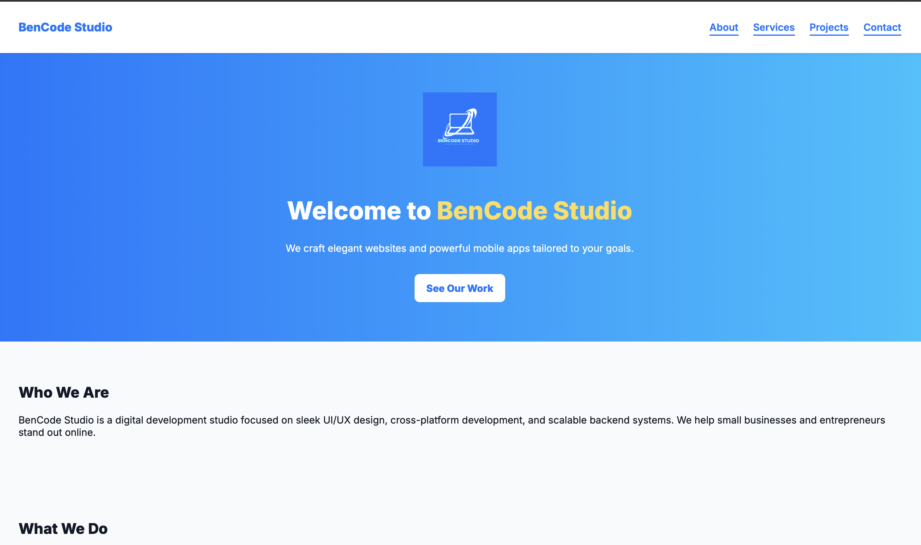 Portfolio Screenshot